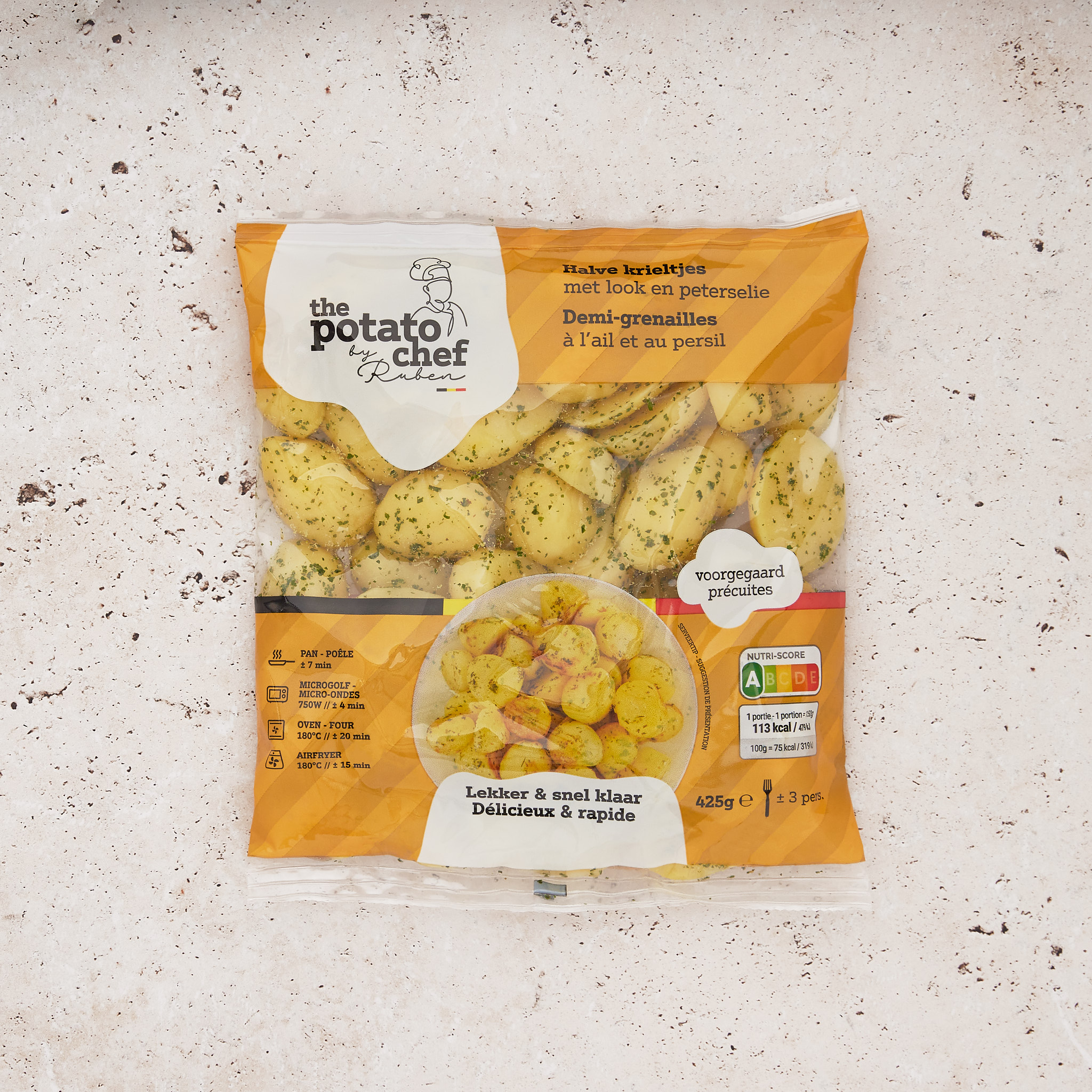 Baby potato halves | Garlic & Parsley